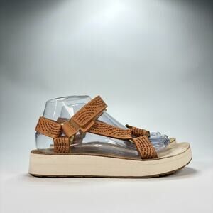Teva Midform Universal Sandals Brown Platform Hiking Outdoor 1090873 Womens Sz 8